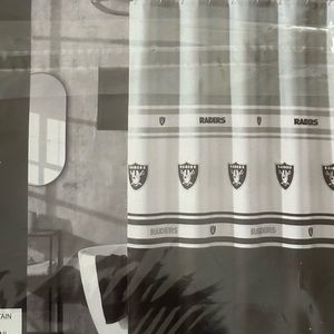NFL New Raiders shower Curtain Las Vegas Raiders